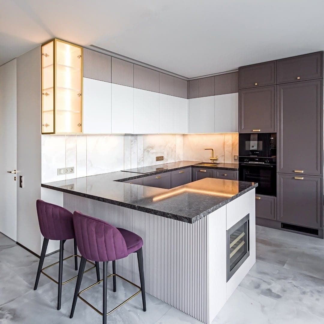 Фиолетовая кухня