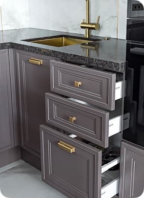 Фиолетовая кухня